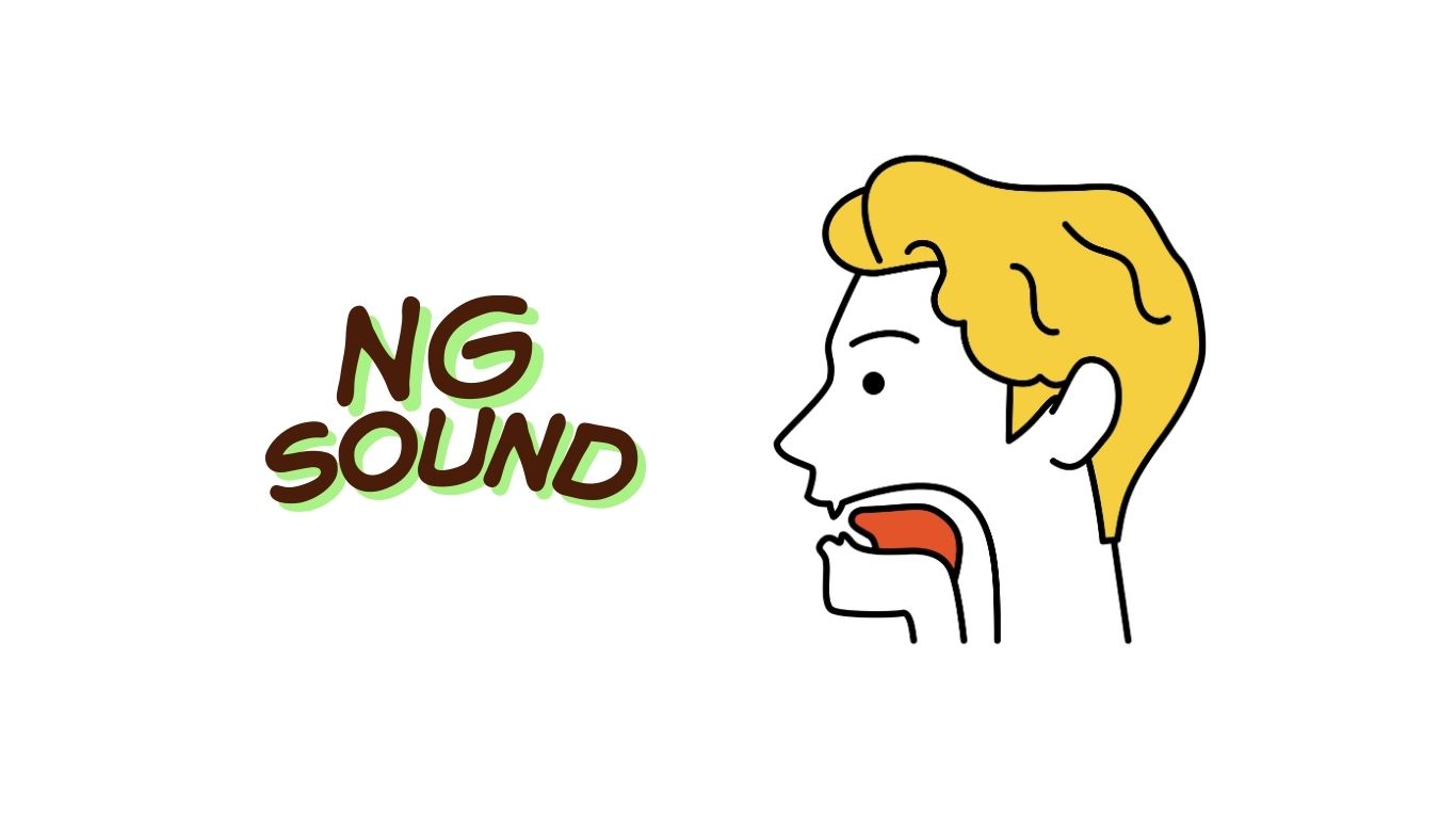 Comparison chart of the American nasal sounds /NG/, /n/, and /m/, showing tongue and airflow positions: /ŋ/ with tongue raised at the back, /n/ with tongue touching the alveolar ridge, and /m/ with lips closed.