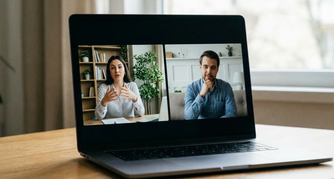 Making polite requests in American business English during a virtual work meeting.