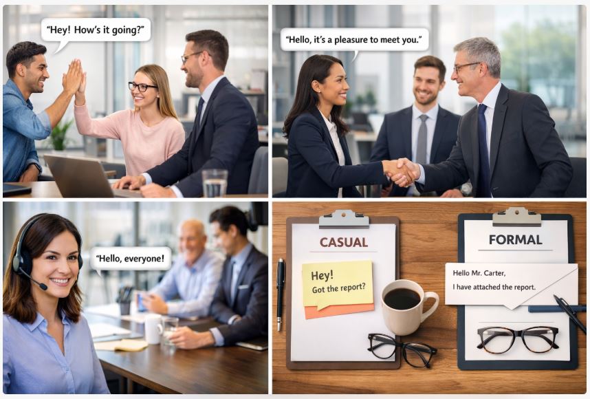 How to Choose the Right Greeting at Work